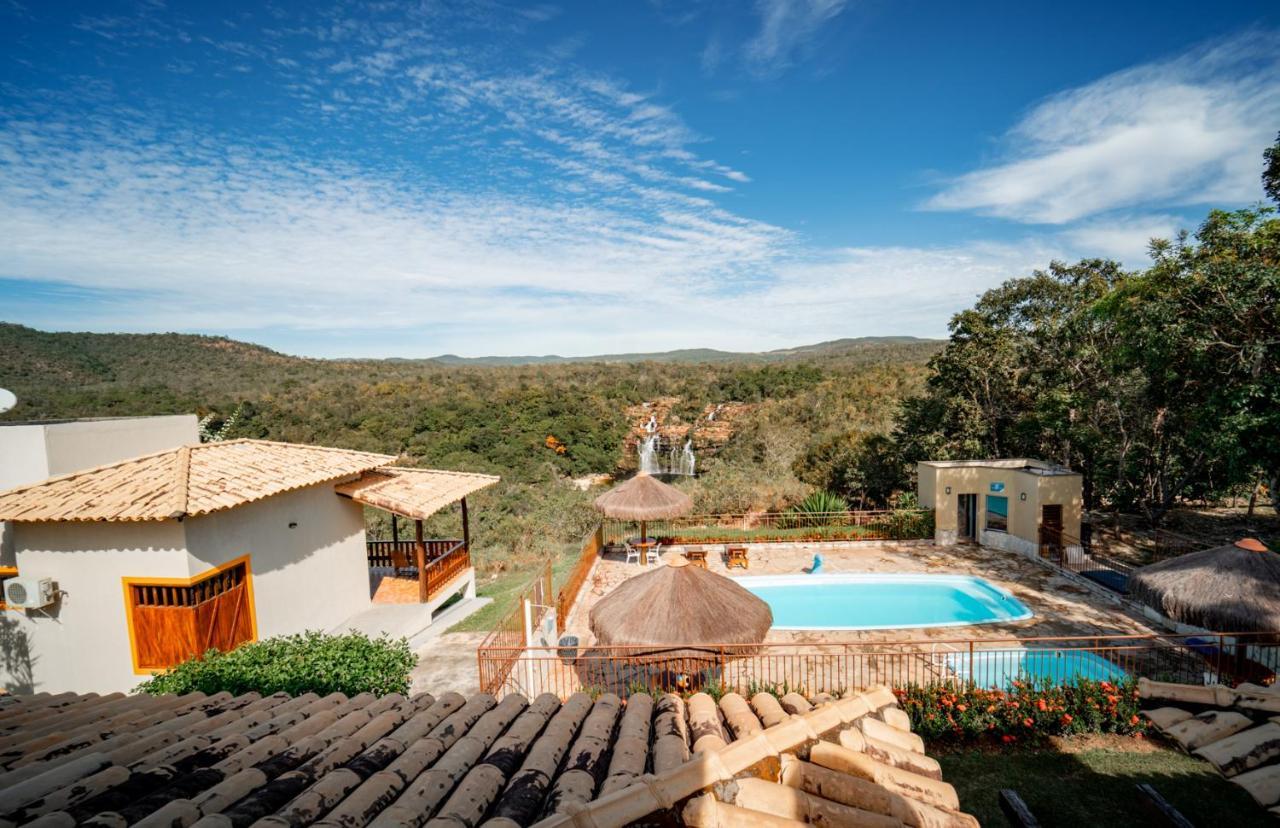 Pousada Cachoeira Poco Encantado Алту-Параизу-ди-Гояс Экстерьер фото